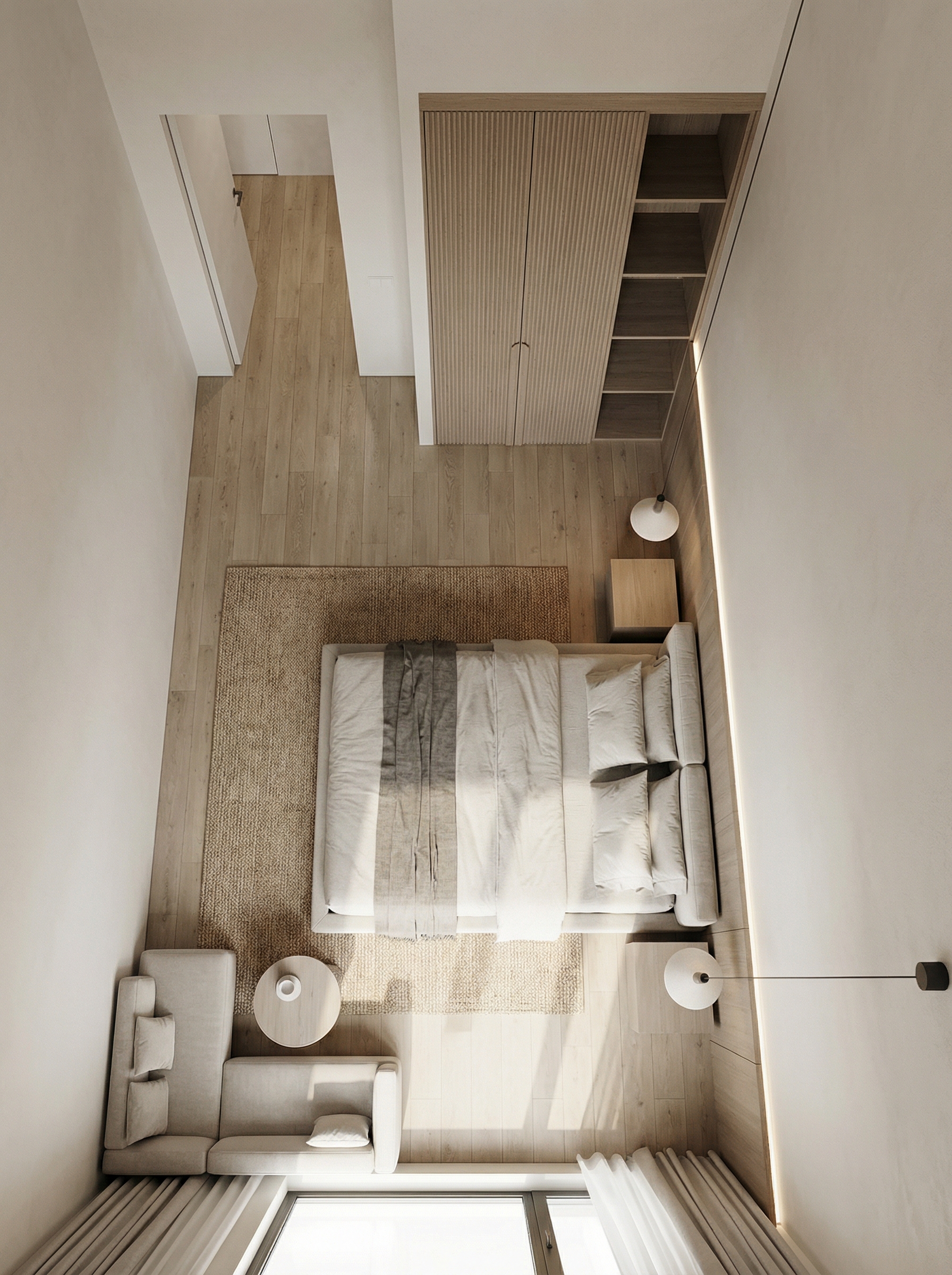 Дизайн гостиной в стиле Минимализм — фото интерьера от нейросети RoomGPT