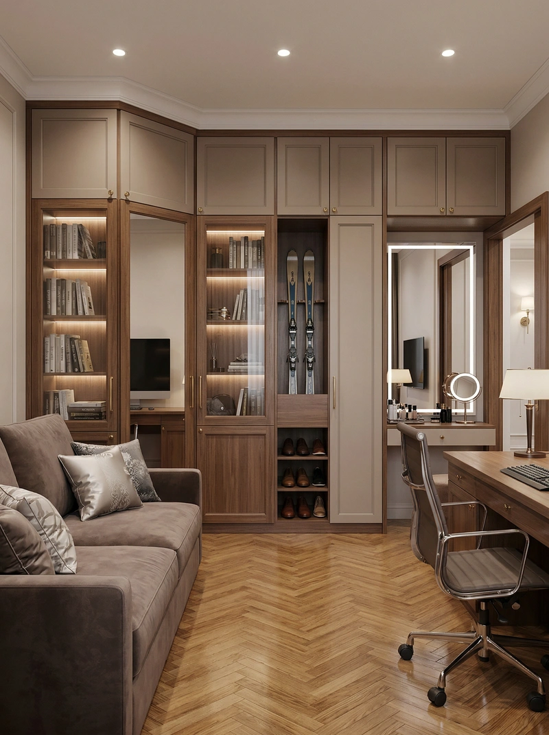 Дизайн интерьера в стиле Классика — Гостиная от нейросети RoomGPT