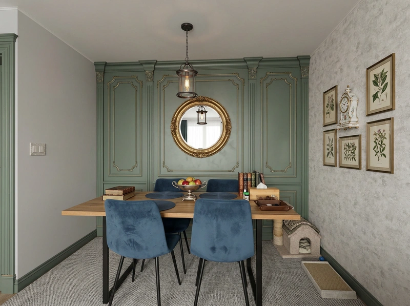 Дизайн интерьера в стиле Классика — Гостиная от нейросети RoomGPT