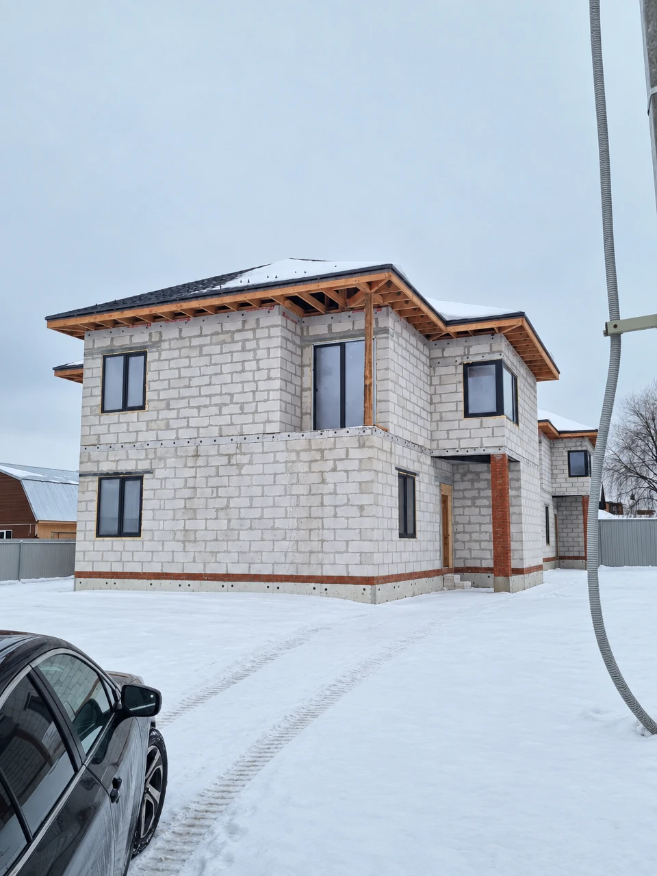 Дизайн фасада в стиле Сканди — Фасад от нейросети RoomGPT
