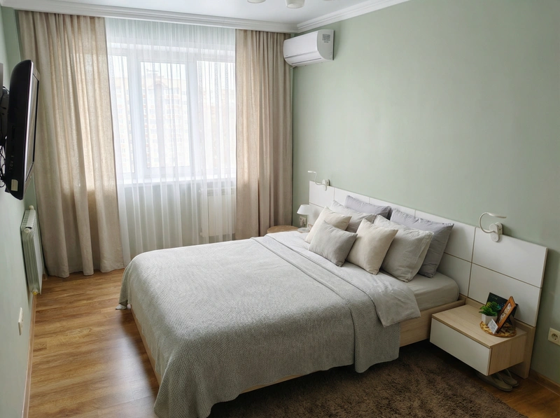 Дизайн интерьера в стиле Сканди — Спальня от нейросети RoomGPT