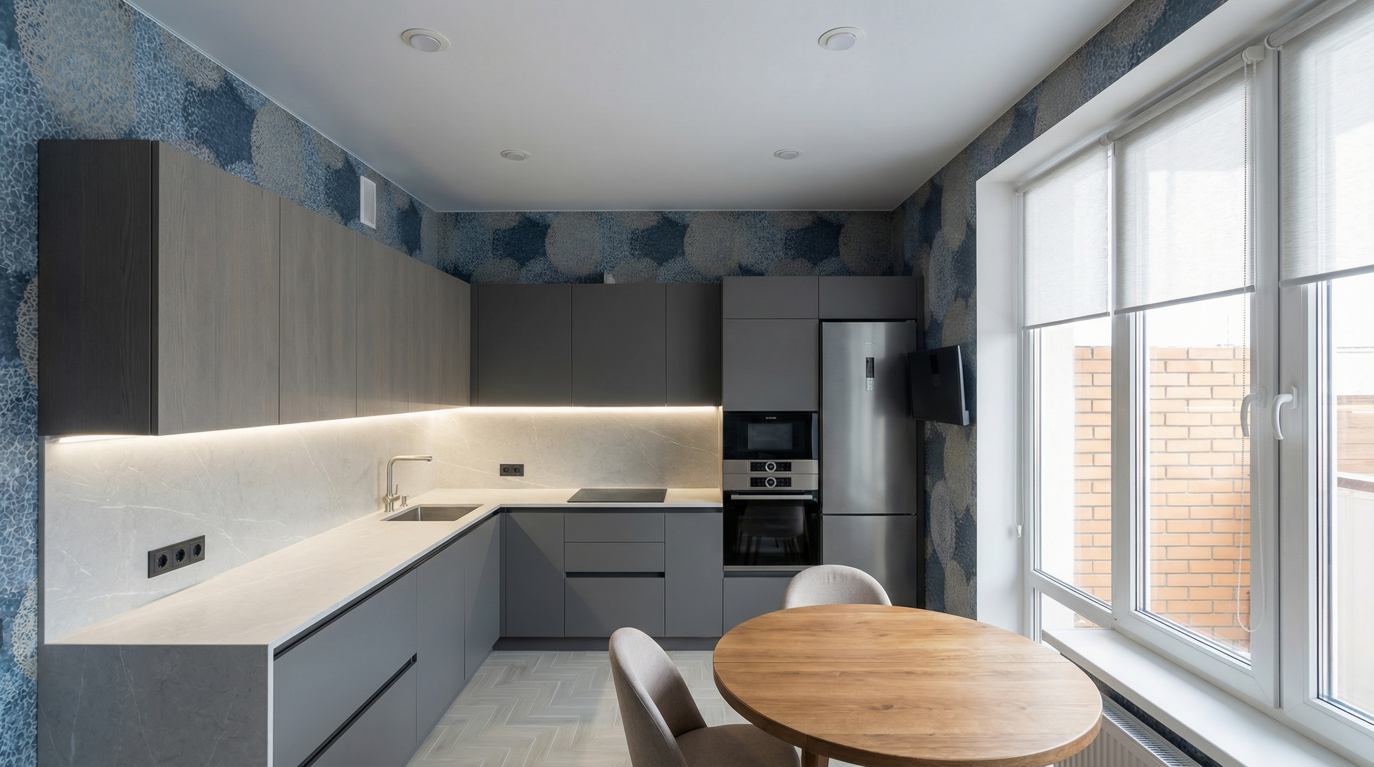 Дизайн кухни в стиле Минимализм — фото интерьера от нейросети RoomGPT