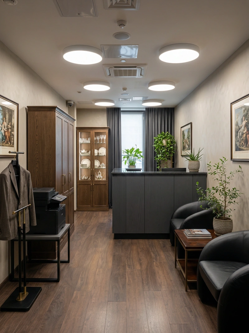 Дизайн интерьера в стиле Классика — Кабинет от нейросети RoomGPT