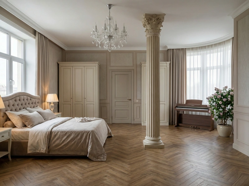 Дизайн интерьера в стиле Классика — Гостиная от нейросети RoomGPT