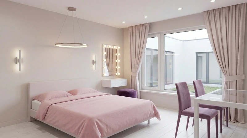 Дизайн спальни в стиле Минимализм — фото интерьера от нейросети RoomGPT