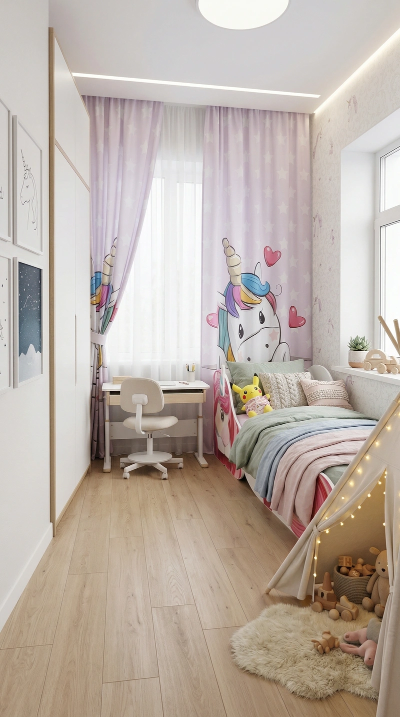 Дизайн детской в стиле Хюгге — фото интерьера от нейросети RoomGPT