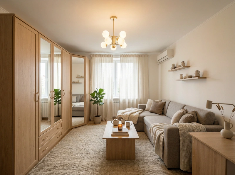 Дизайн интерьера в стиле Хюгге — Гостиная от нейросети RoomGPT