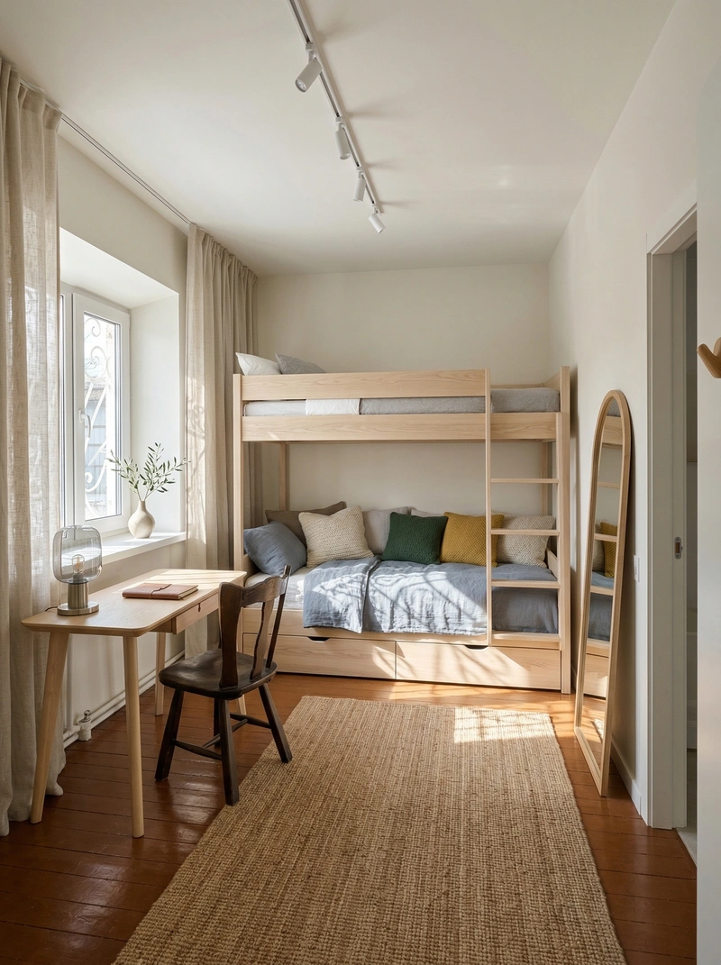 Дизайн гостиной в стиле Сканди — фото интерьера от нейросети RoomGPT