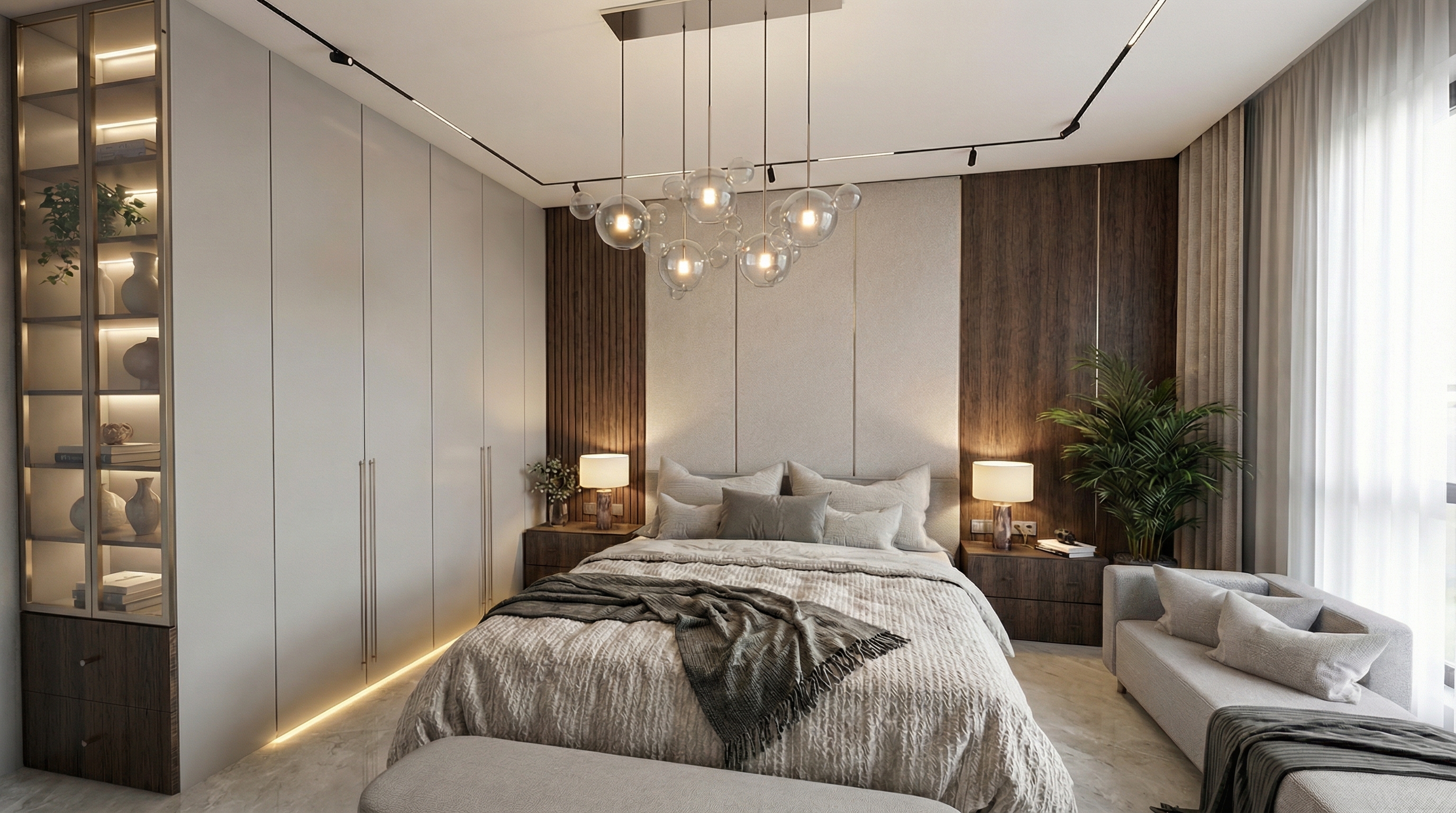 Дизайн спальни в стиле Минимализм — фото интерьера от нейросети RoomGPT