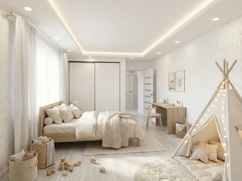 Дизайн интерьера в стиле Хюгге — Детская от нейросети RoomGPT