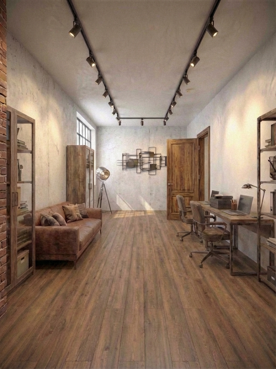 Дизайн гостиной в стиле Лофт — фото интерьера от нейросети RoomGPT
