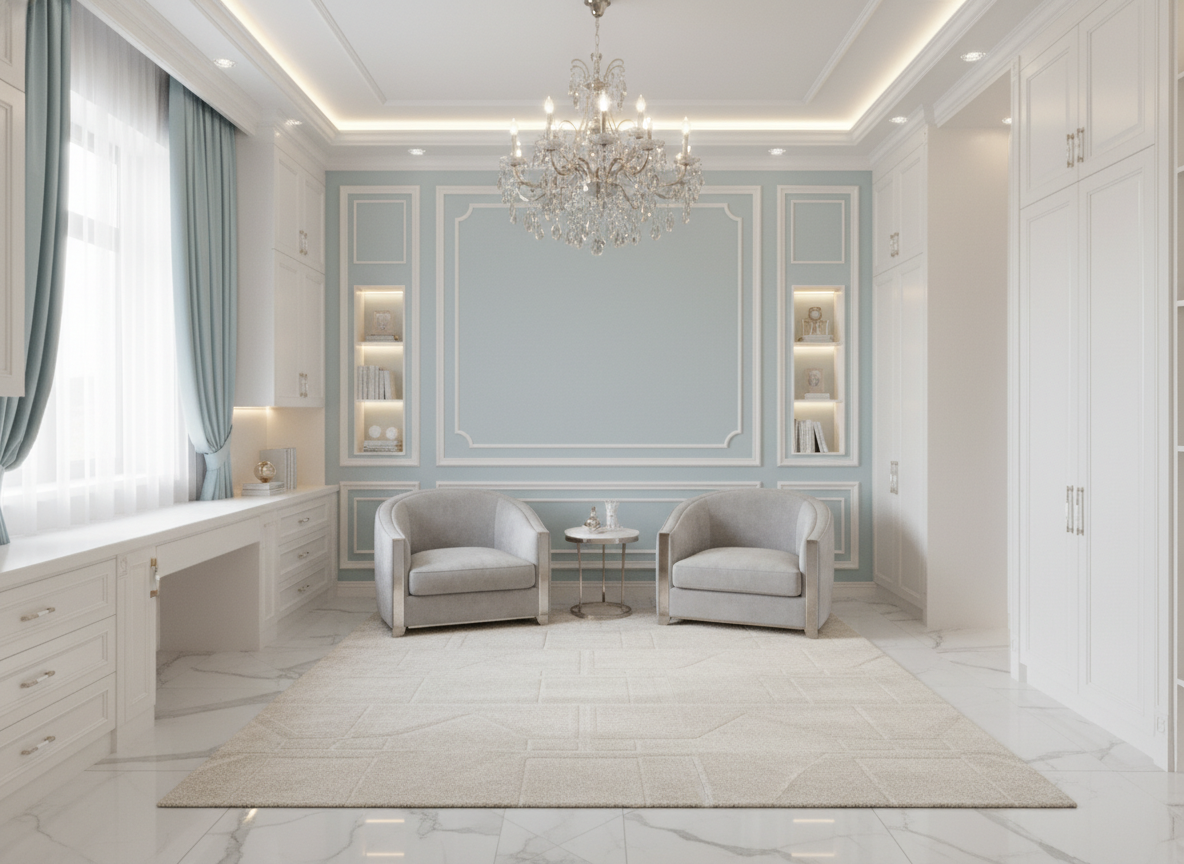 Дизайн детской в стиле Классика — фото интерьера от нейросети RoomGPT