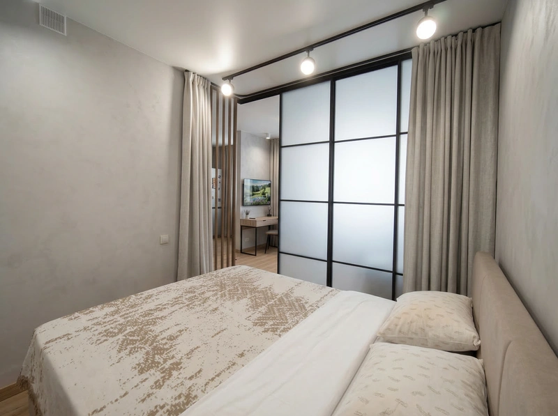 Дизайн интерьера в стиле Минимализм — Спальня от нейросети RoomGPT