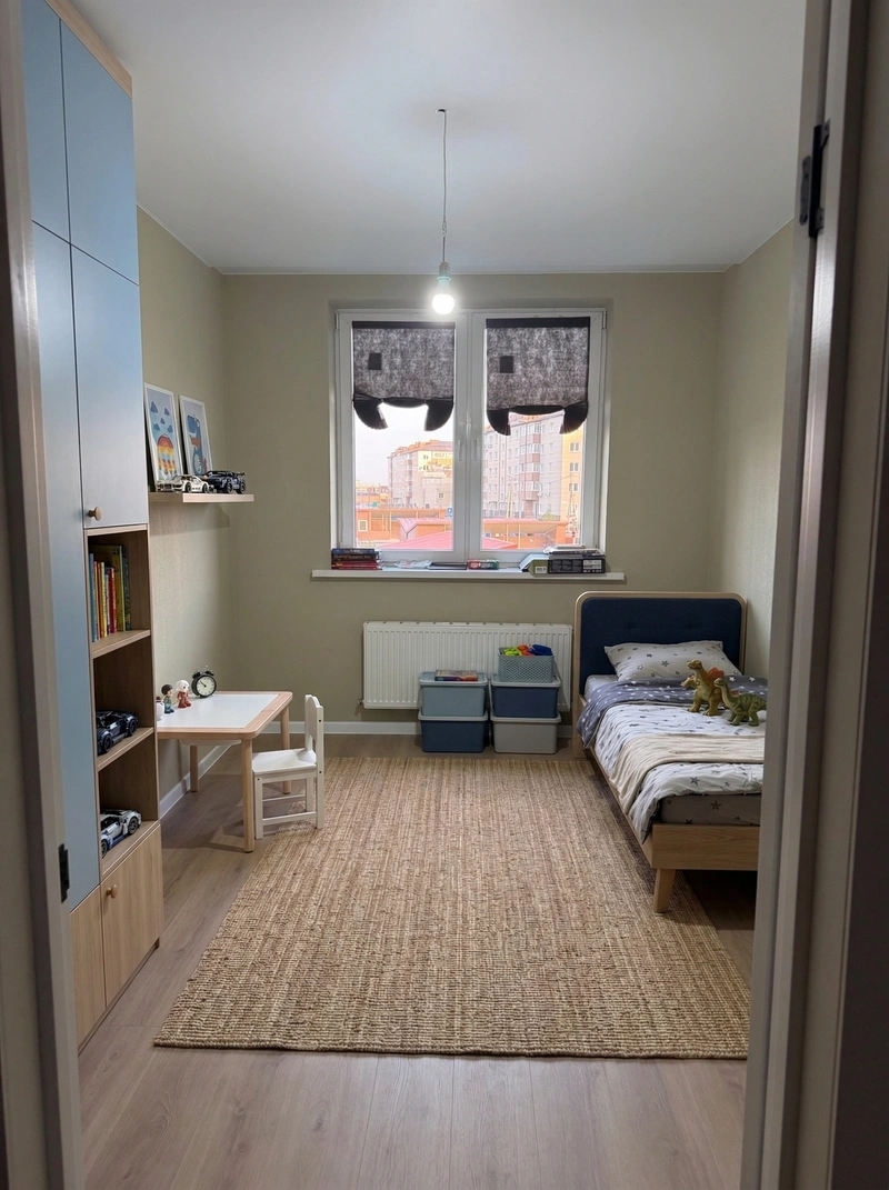 Дизайн детской в стиле Без стиля — фото интерьера от нейросети RoomGPT