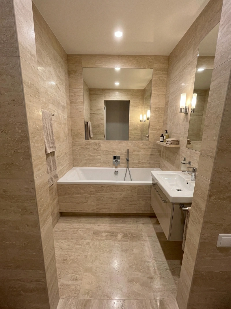 Дизайн ванной в стиле Без стиля — фото интерьера от нейросети RoomGPT