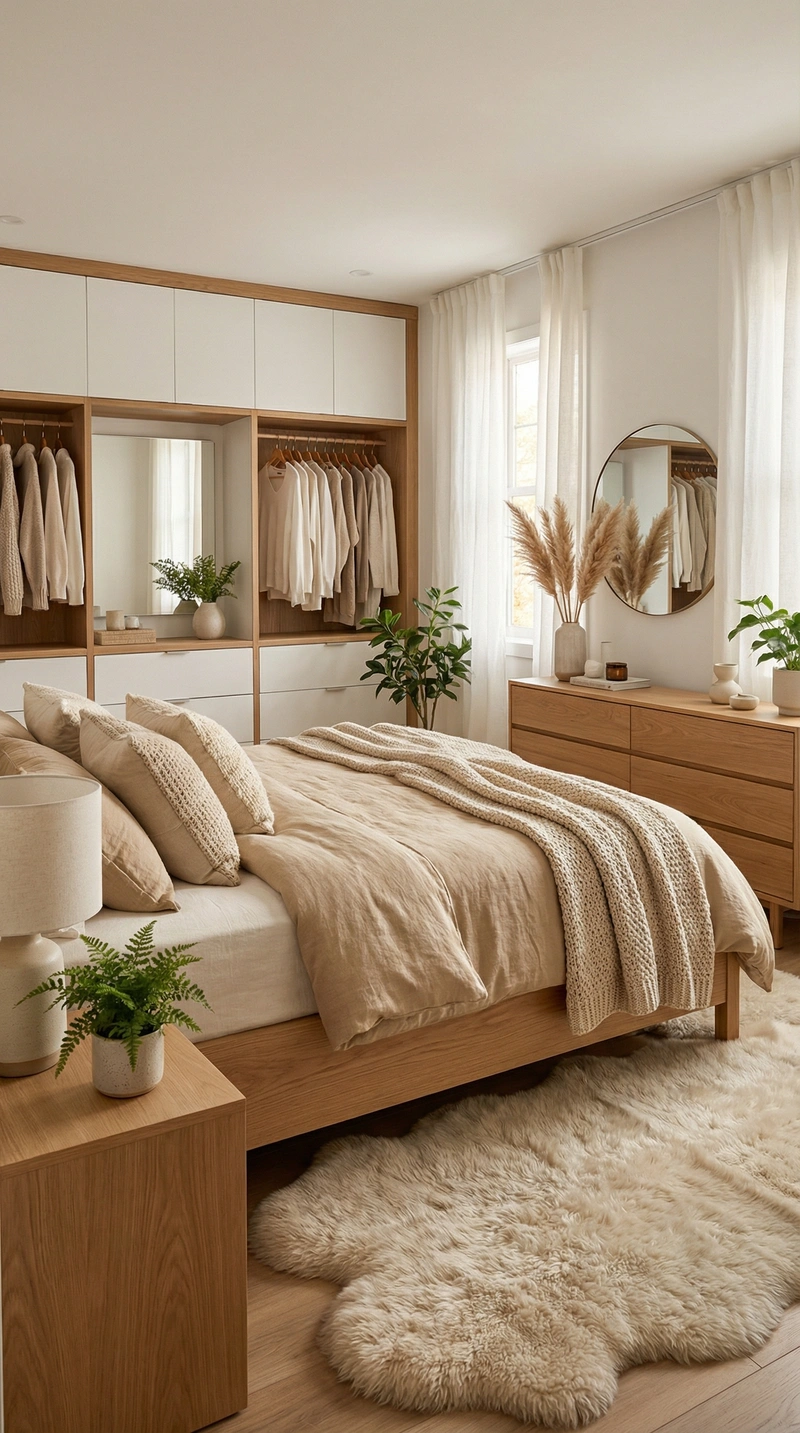 Дизайн интерьера в стиле Хюгге — Спальня от нейросети RoomGPT