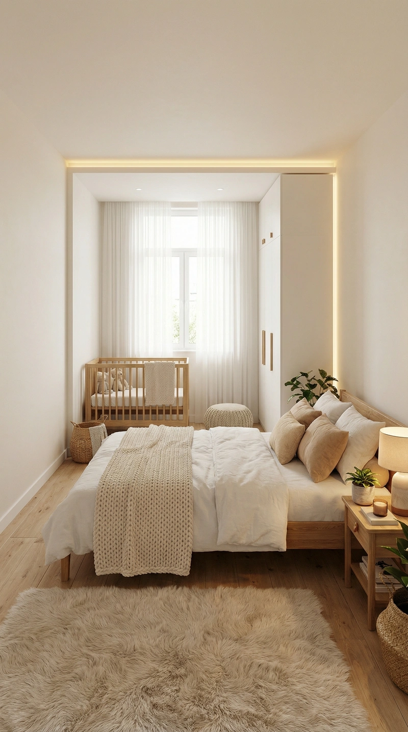 Дизайн интерьера в стиле Хюгге — Спальня от нейросети RoomGPT