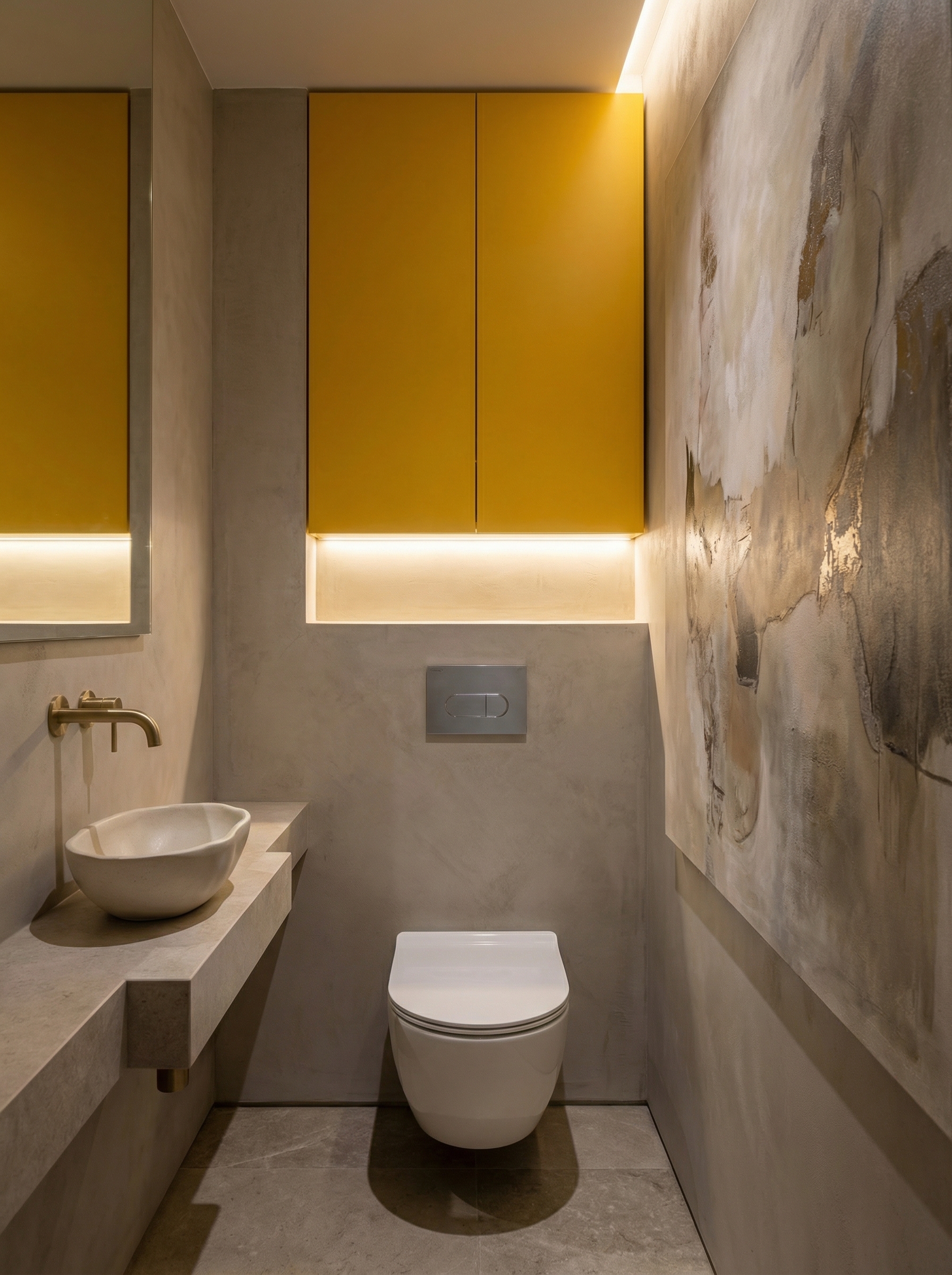 Дизайн ванной в стиле Минимализм — фото интерьера от нейросети RoomGPT