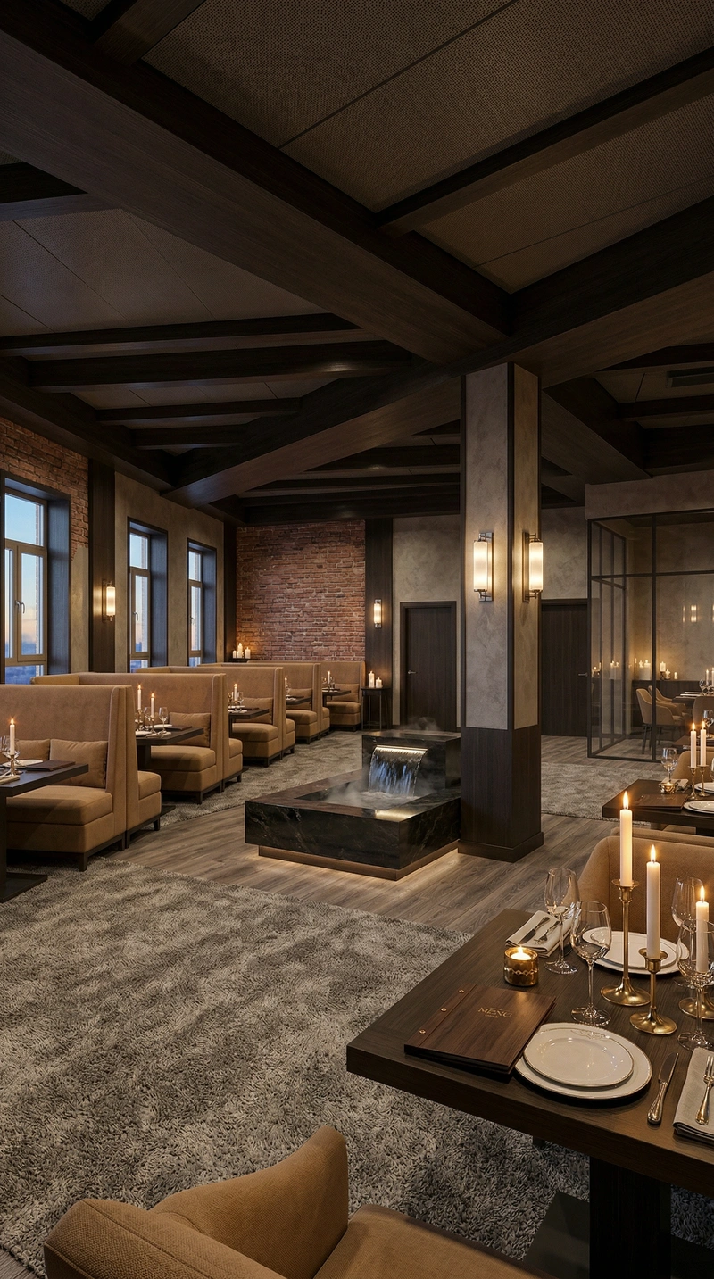 Дизайн интерьера в стиле Контемпорари — Гостиная от нейросети RoomGPT