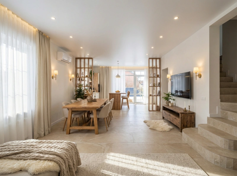 Дизайн интерьера в стиле Хюгге — Гостиная от нейросети RoomGPT