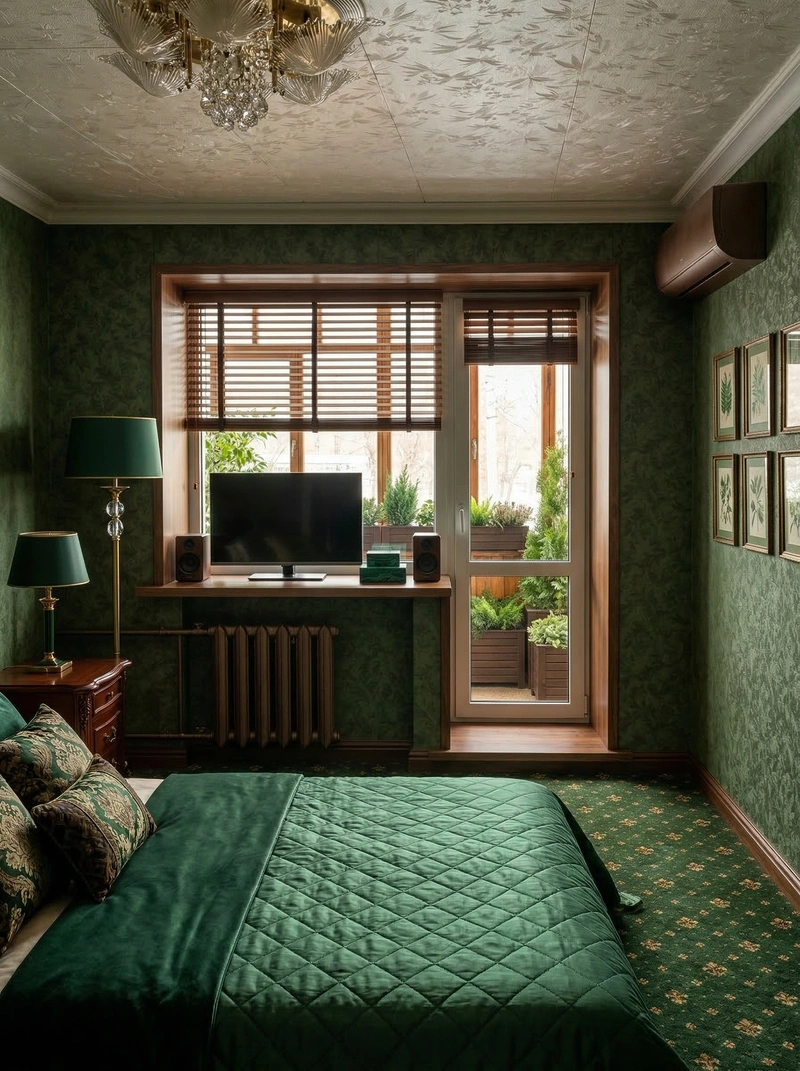 Дизайн спальни в стиле Классика — фото интерьера от нейросети RoomGPT