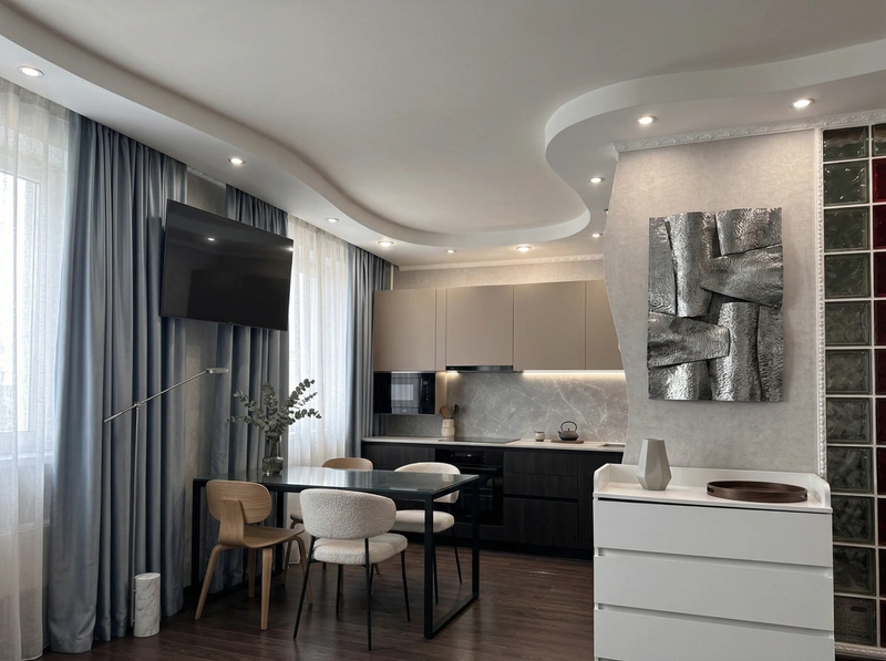 Дизайн кухни в стиле Минимализм — фото интерьера от нейросети RoomGPT