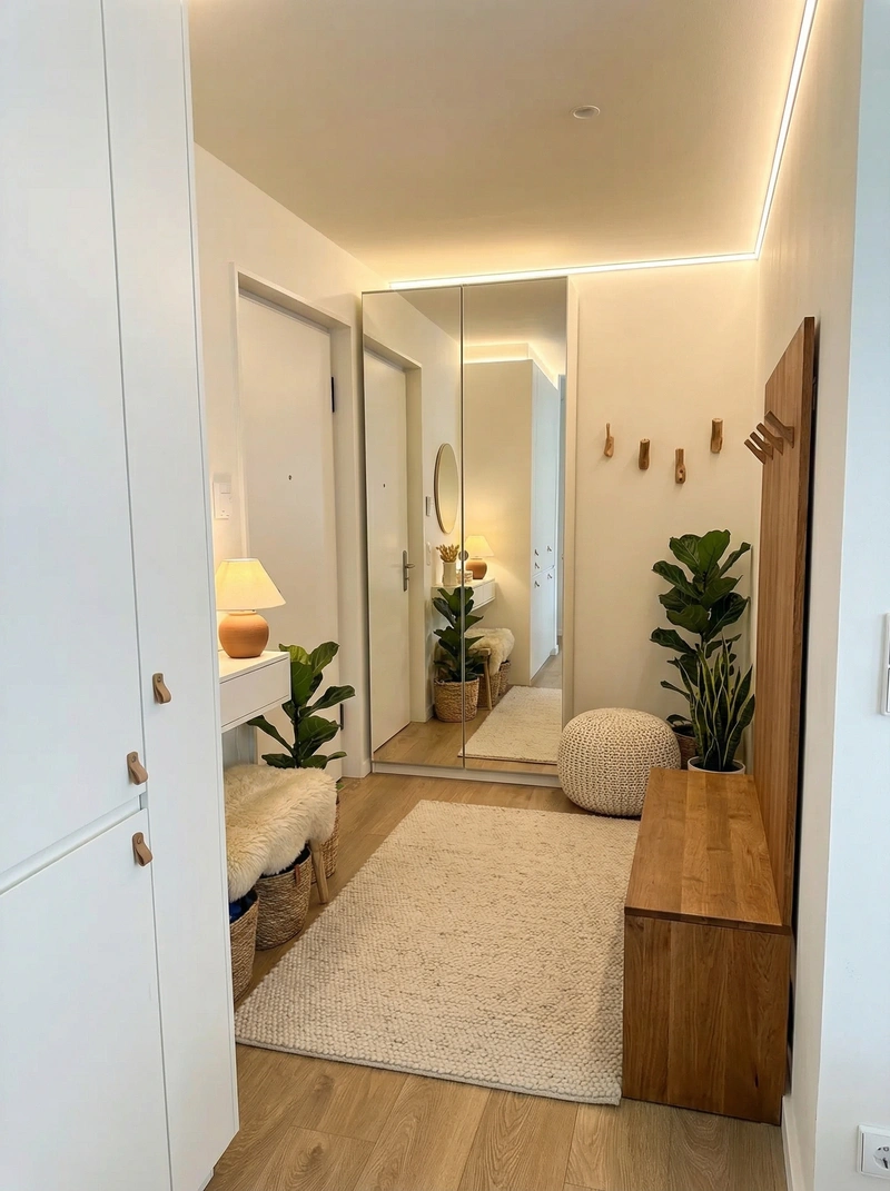 Дизайн интерьера в стиле Хюгге — Прихожая от нейросети RoomGPT