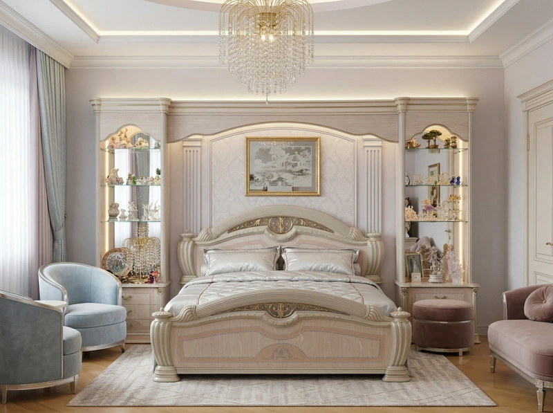 Дизайн гостиной в стиле Неоклассика — фото интерьера от нейросети RoomGPT