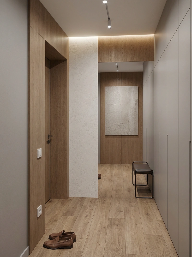 Дизайн интерьера в стиле Минимализм — Прихожая от нейросети RoomGPT