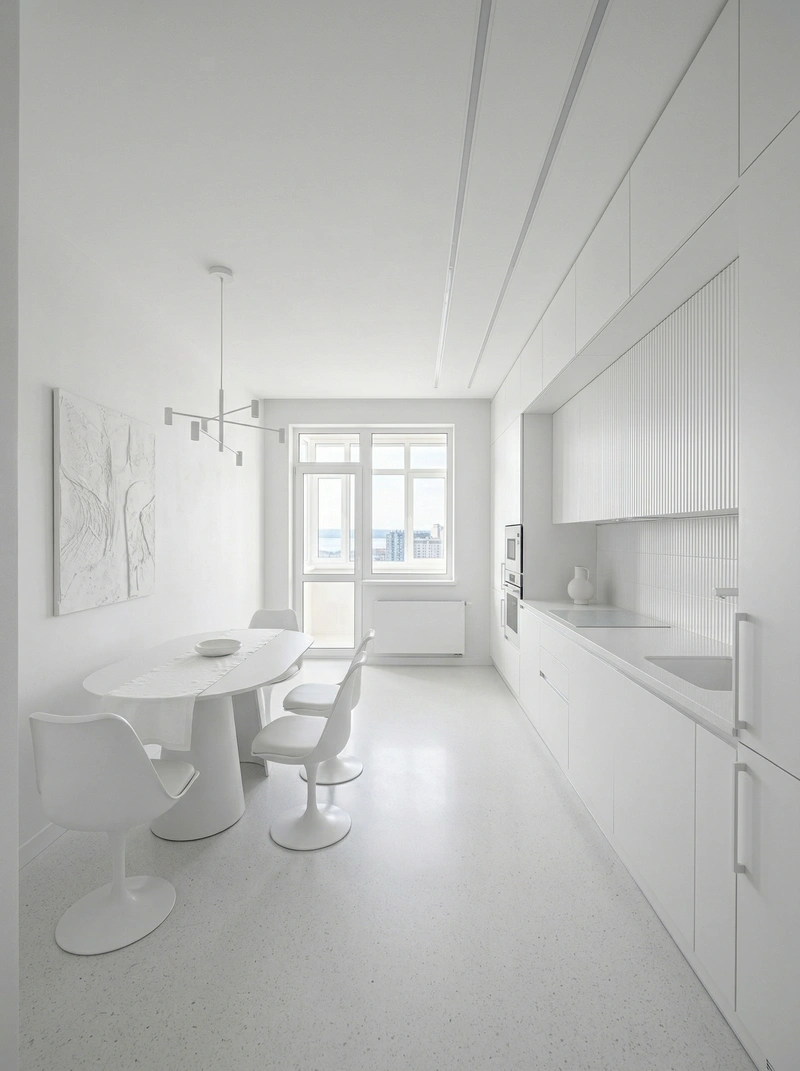 Дизайн кухни в стиле Контемпорари — фото интерьера от нейросети RoomGPT