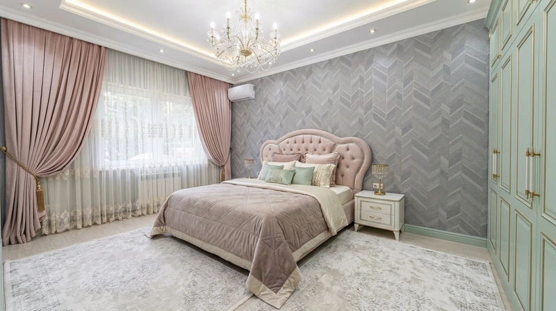 Дизайн интерьера в стиле Неоклассика — Спальня от нейросети RoomGPT