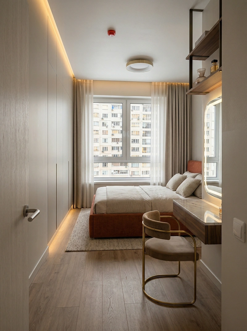 Дизайн гостиной в стиле Контемпорари — фото интерьера от нейросети RoomGPT