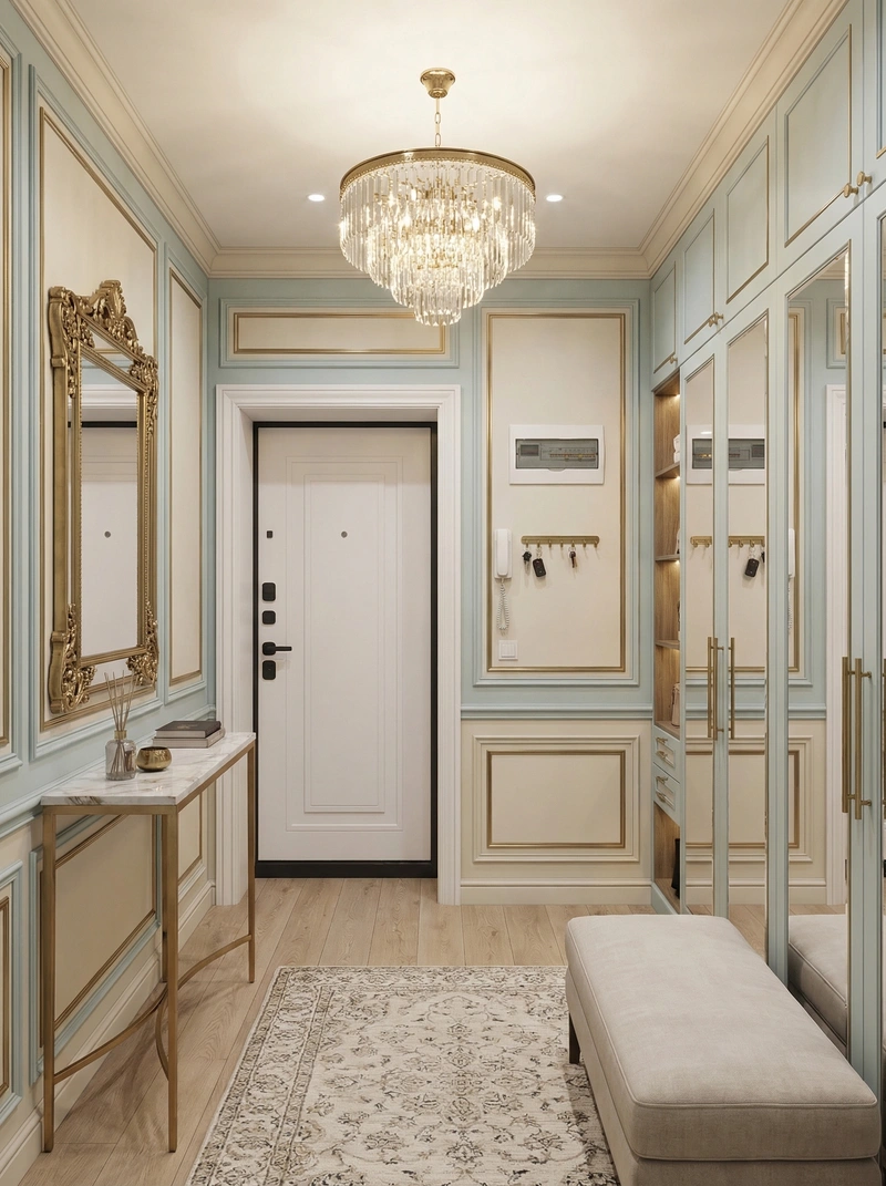 Дизайн интерьера в стиле Неоклассика — Прихожая от нейросети RoomGPT