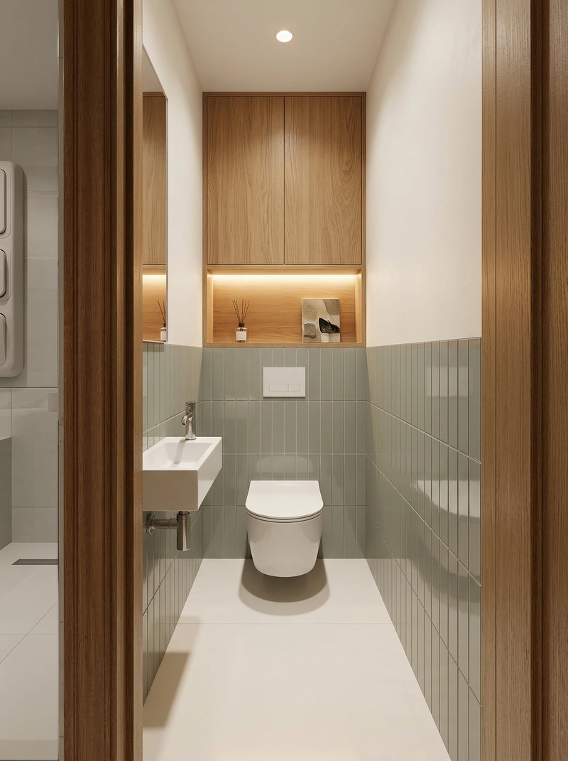 Дизайн ванной в стиле Минимализм — фото интерьера от нейросети RoomGPT