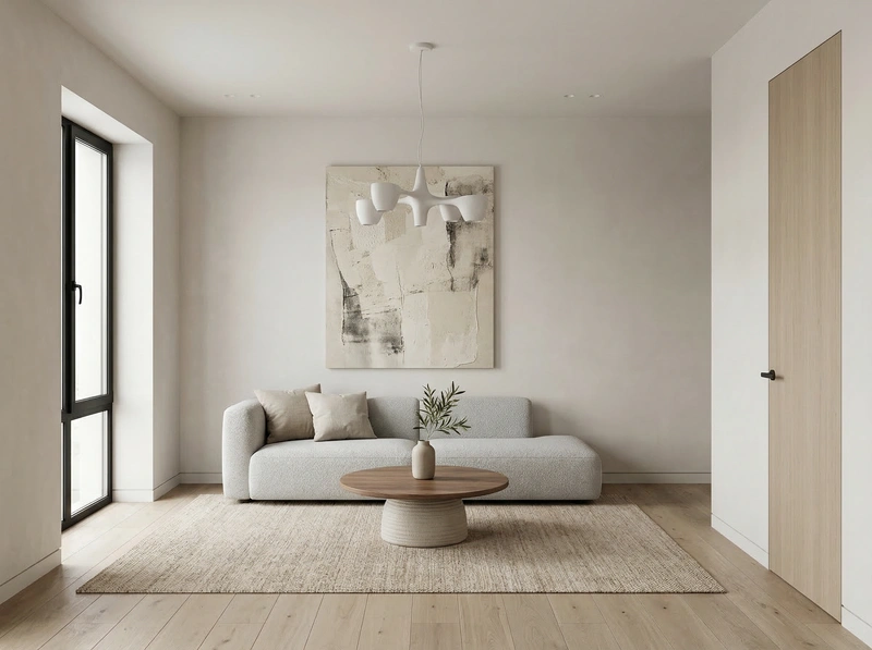 Дизайн интерьера в стиле Минимализм — Гостиная от нейросети RoomGPT