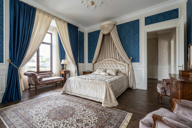 Дизайн интерьера в стиле Классика — Спальня от нейросети RoomGPT