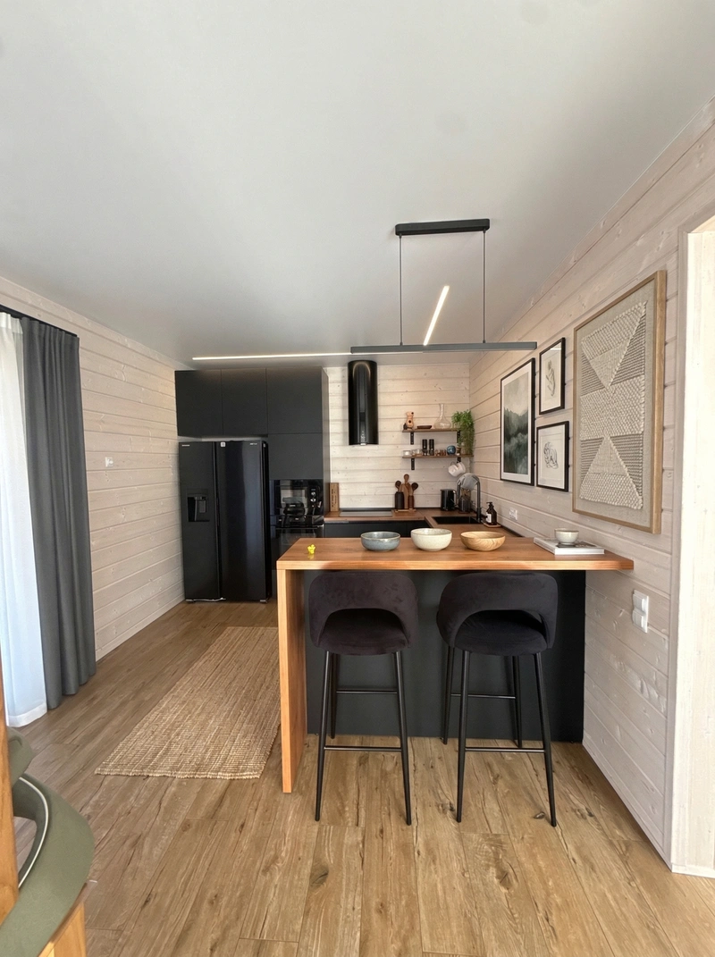 Дизайн спальни в стиле Сканди — фото интерьера от нейросети RoomGPT