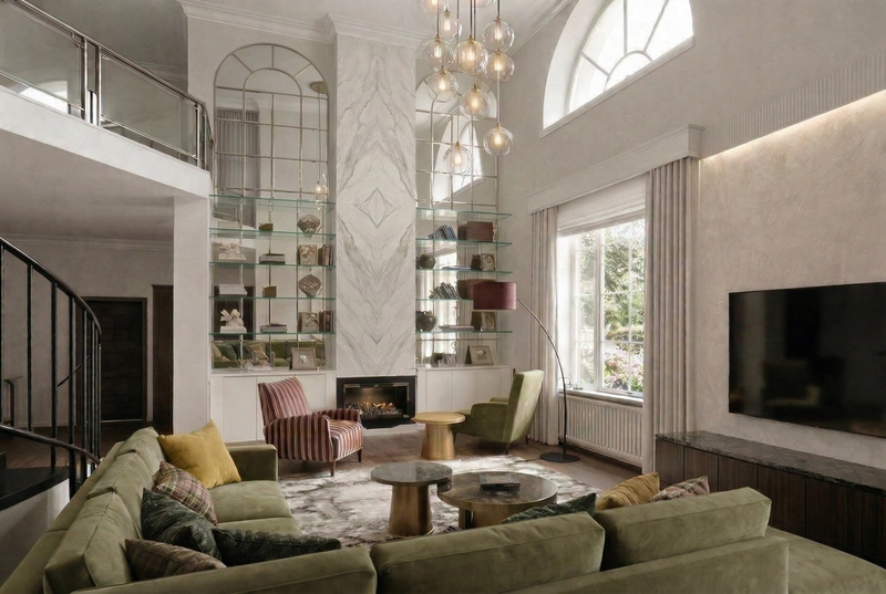 Дизайн гостиной в стиле Без стиля — фото интерьера от нейросети RoomGPT