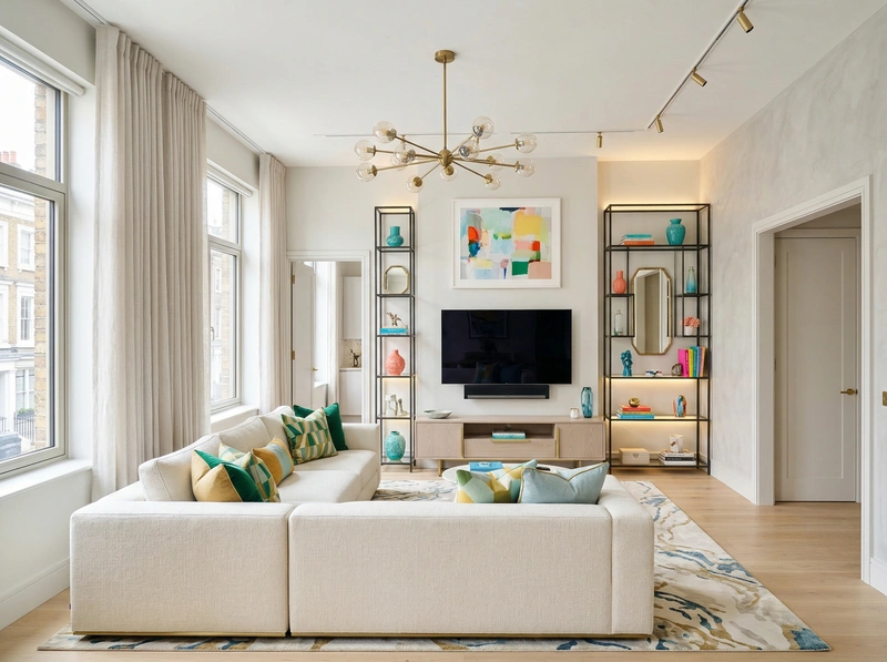 Дизайн гостиной в стиле Лофт — фото интерьера от нейросети RoomGPT