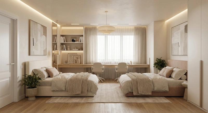 Дизайн детской в стиле Минимализм — фото интерьера от нейросети RoomGPT