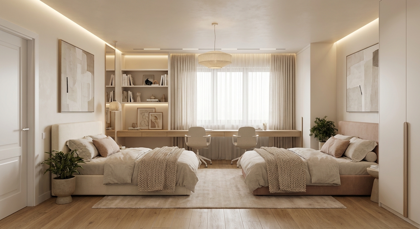 Дизайн детской в стиле Минимализм — фото интерьера от нейросети RoomGPT