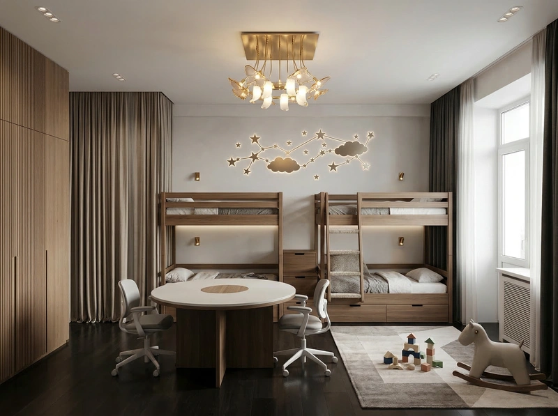 Дизайн детской в стиле Минимализм — фото интерьера от нейросети RoomGPT