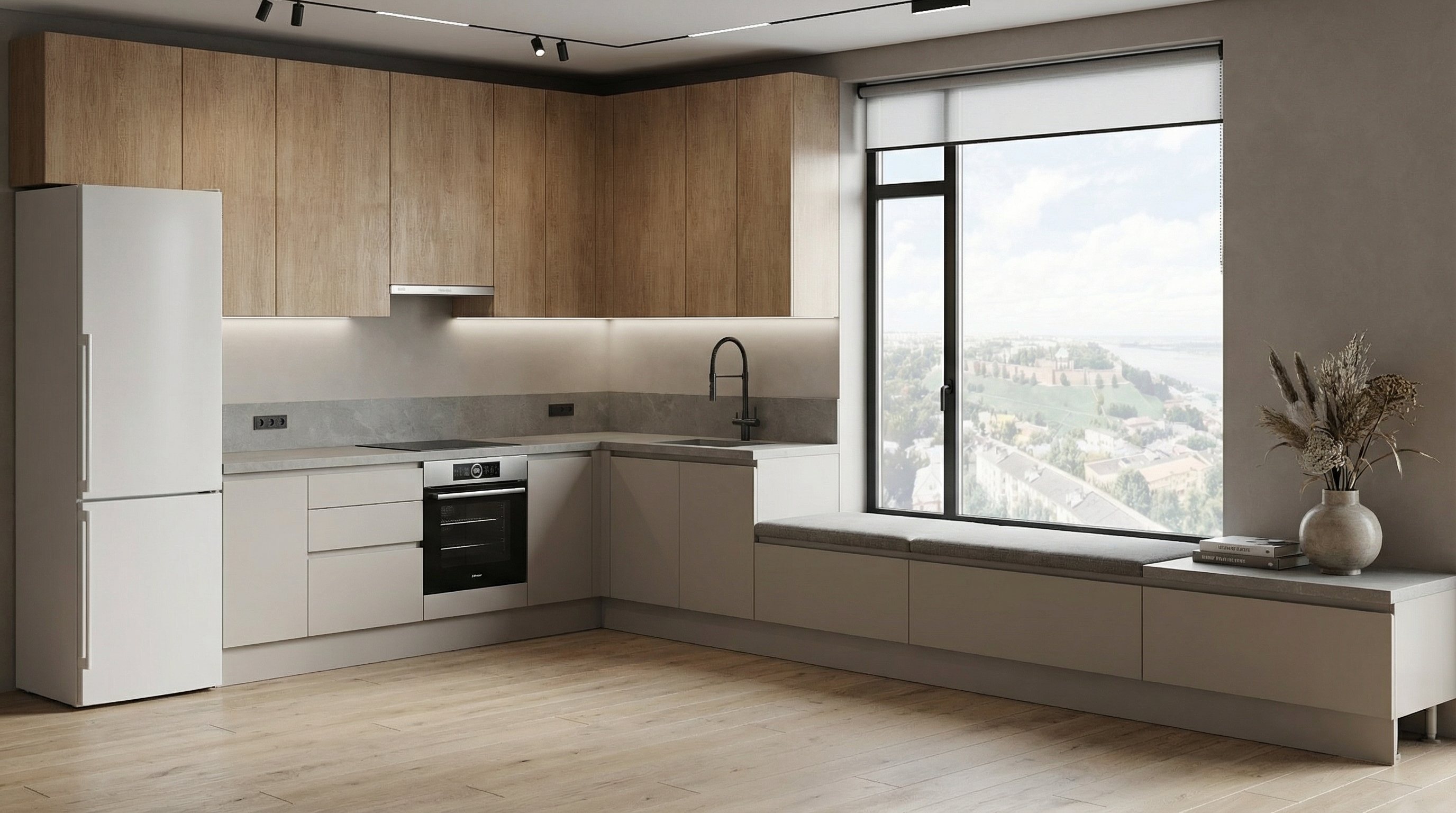 Дизайн кухни в стиле Минимализм — фото интерьера от нейросети RoomGPT