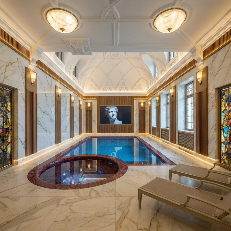 Дизайн интерьера в стиле Неоклассика — Ванная от нейросети RoomGPT