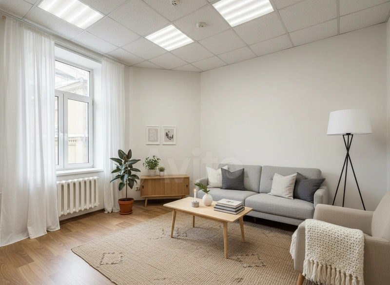 Дизайн интерьера в стиле Хюгге — Гостиная от нейросети RoomGPT