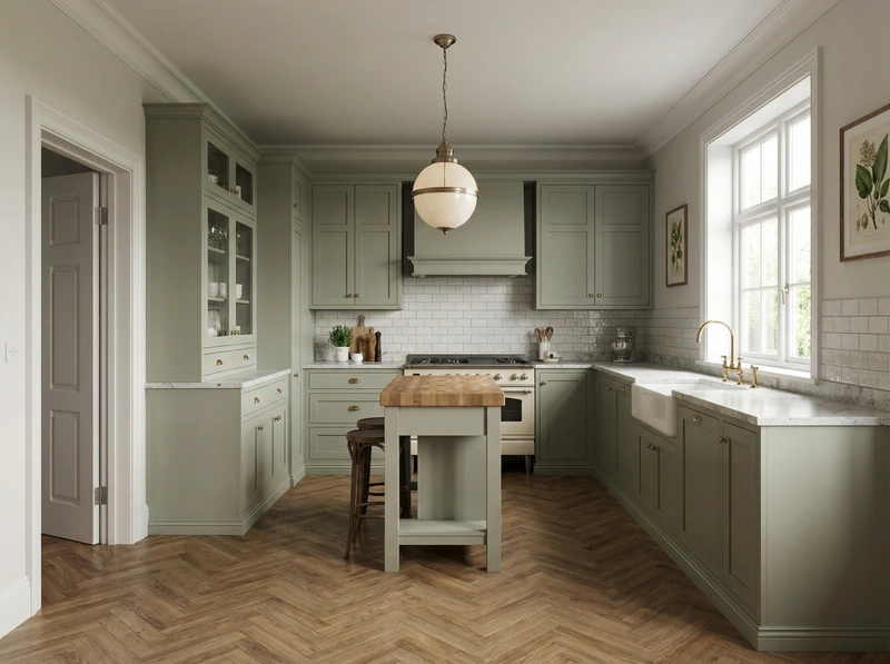 Дизайн интерьера в стиле Классика — Кухня от нейросети RoomGPT