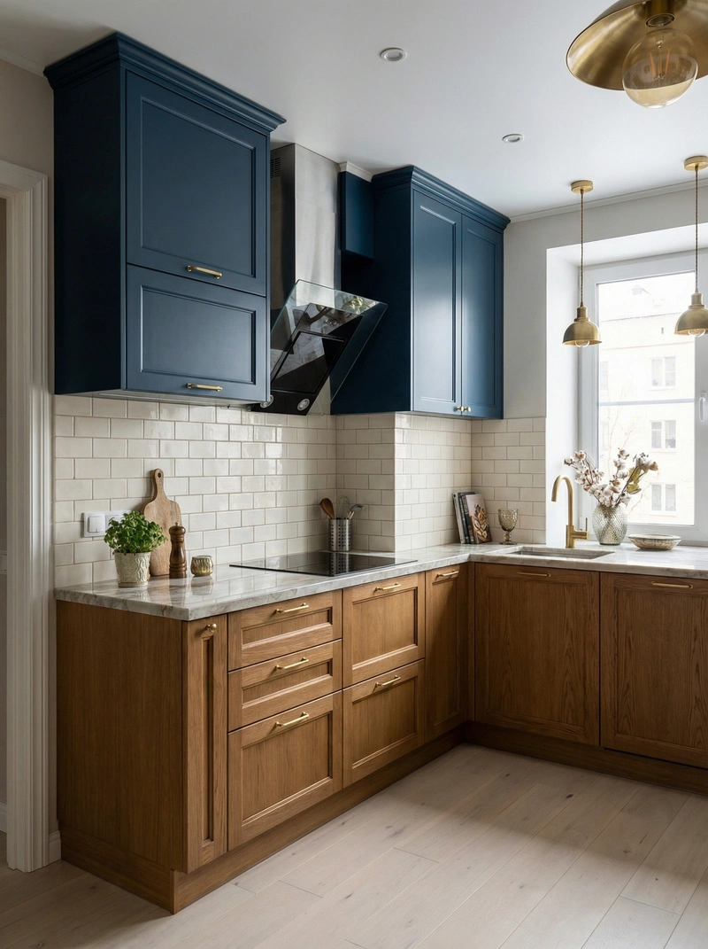 Дизайн интерьера в стиле Классика — Кухня от нейросети RoomGPT