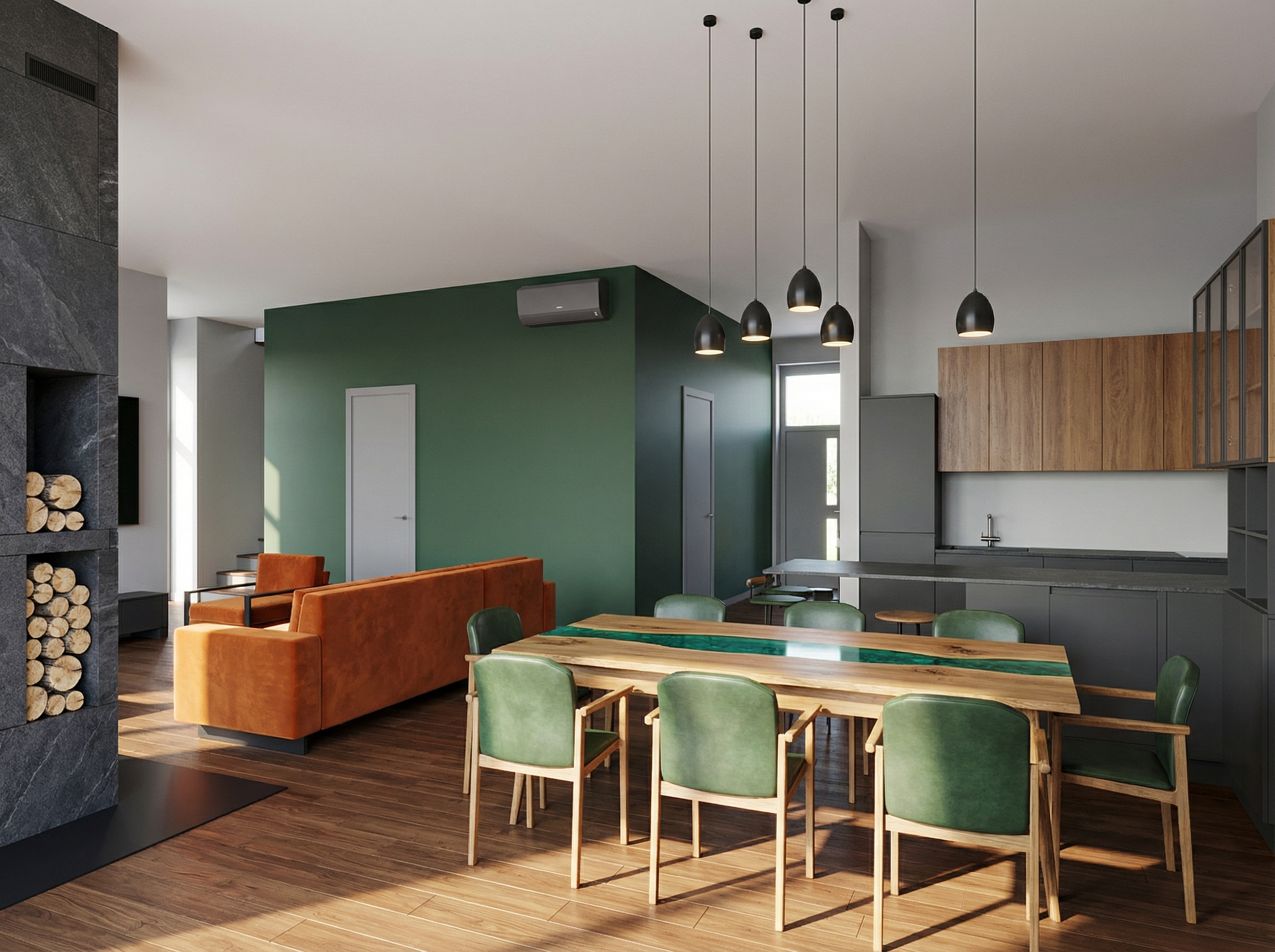 Дизайн гостиной в стиле Британский — фото интерьера от нейросети RoomGPT