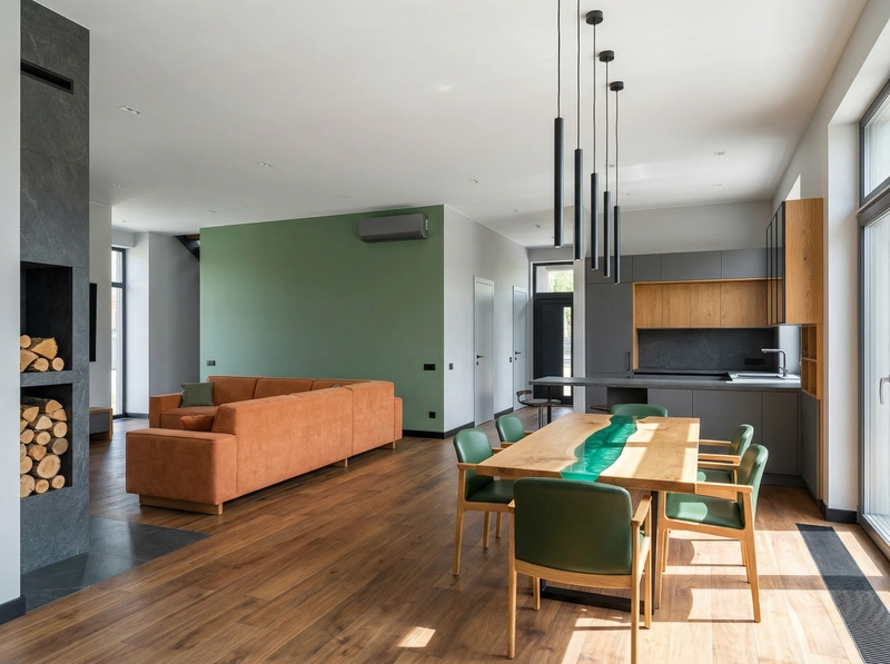 Дизайн интерьера в стиле Сканди — Гостиная от нейросети RoomGPT