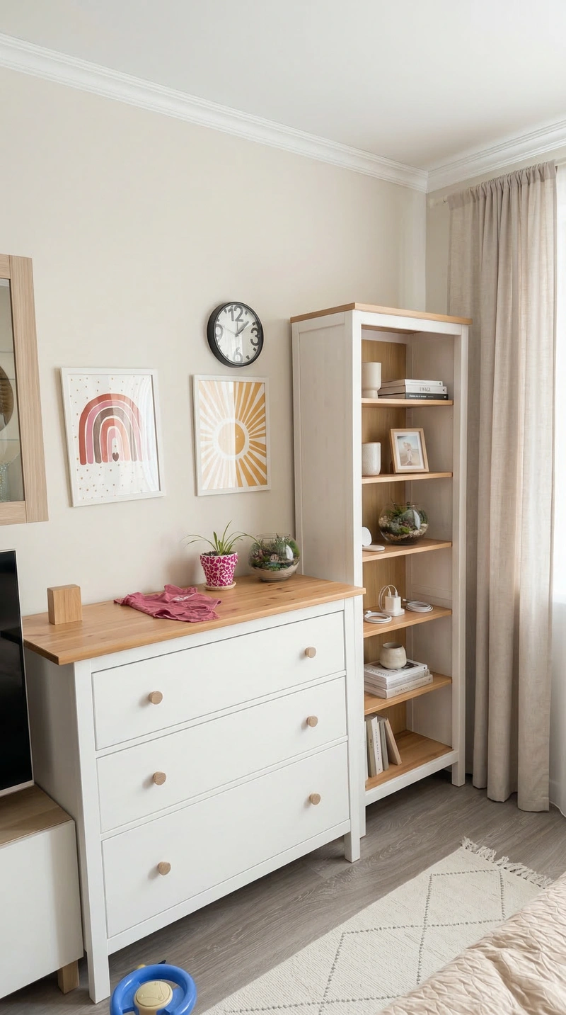 Дизайн спальни в стиле Сканди — фото интерьера от нейросети RoomGPT